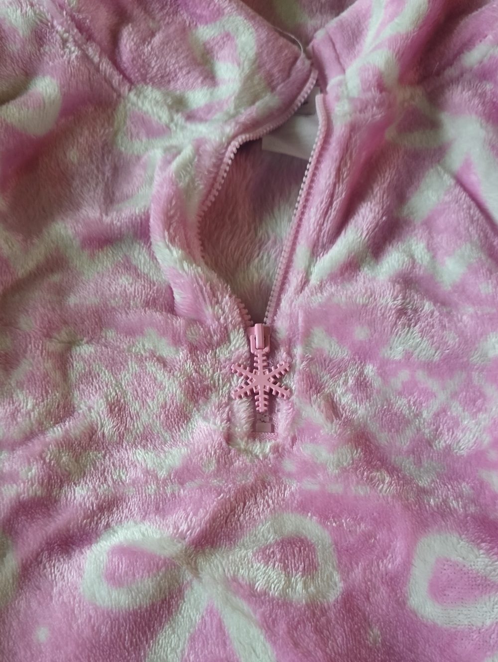 Pink Fleece Pullover Jacket - Picture 2 of 3